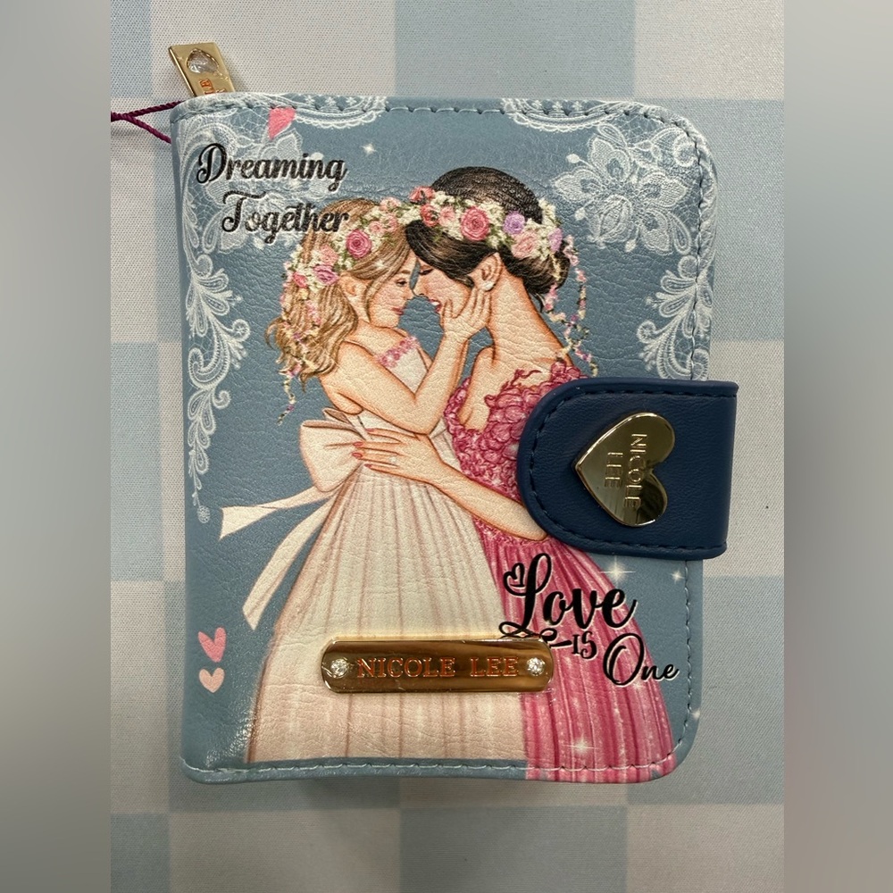 Blue and Pink Dreaming Together Wallet